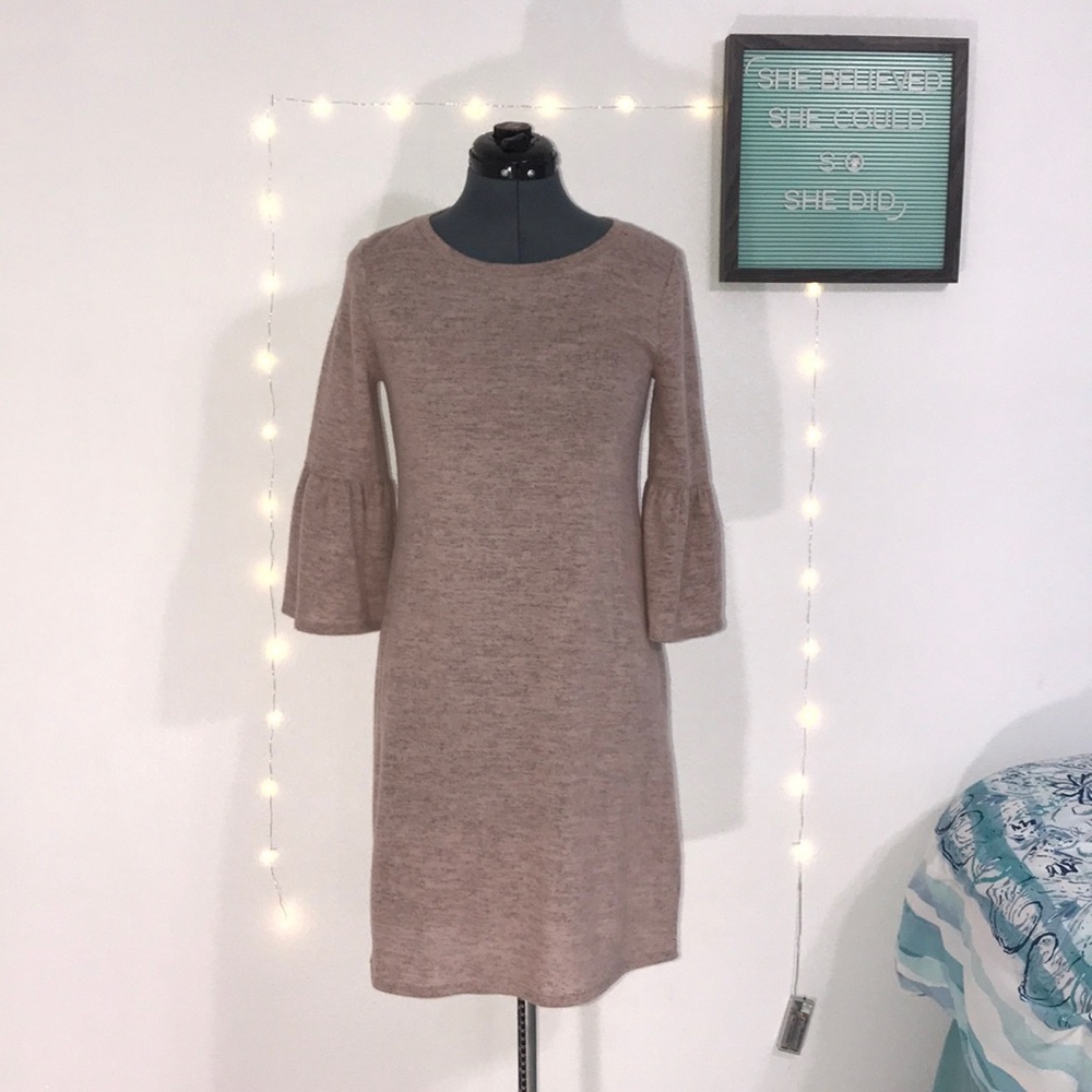 Midi Pink Sweater Dress